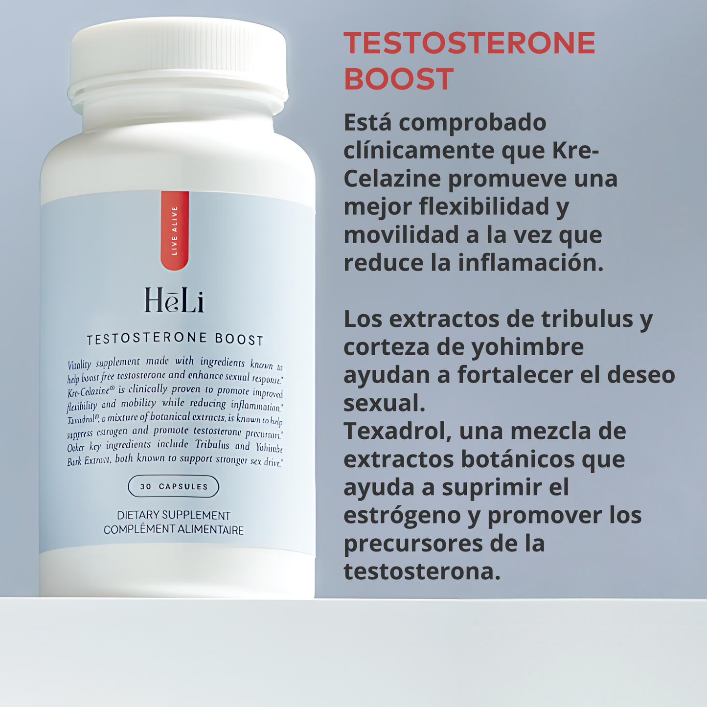 HēLi Testosterone Boost (58) - Fiestas by Nana, LLC