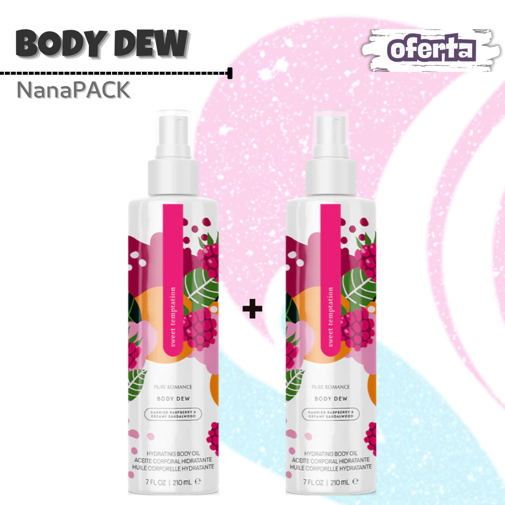 Con Body Dew, disfruta de una piel suave, hidratada y con un brillo irresistible que te acompañará todo el día. ¡Rocíalo después de la ducha o bajo el sol y deja que tu piel brille como nunca antes!